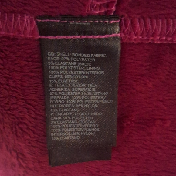 The North Face Pink WindWall Women's Full Zip Fleece Lined Hooded Jacket - Picture 10 of 11